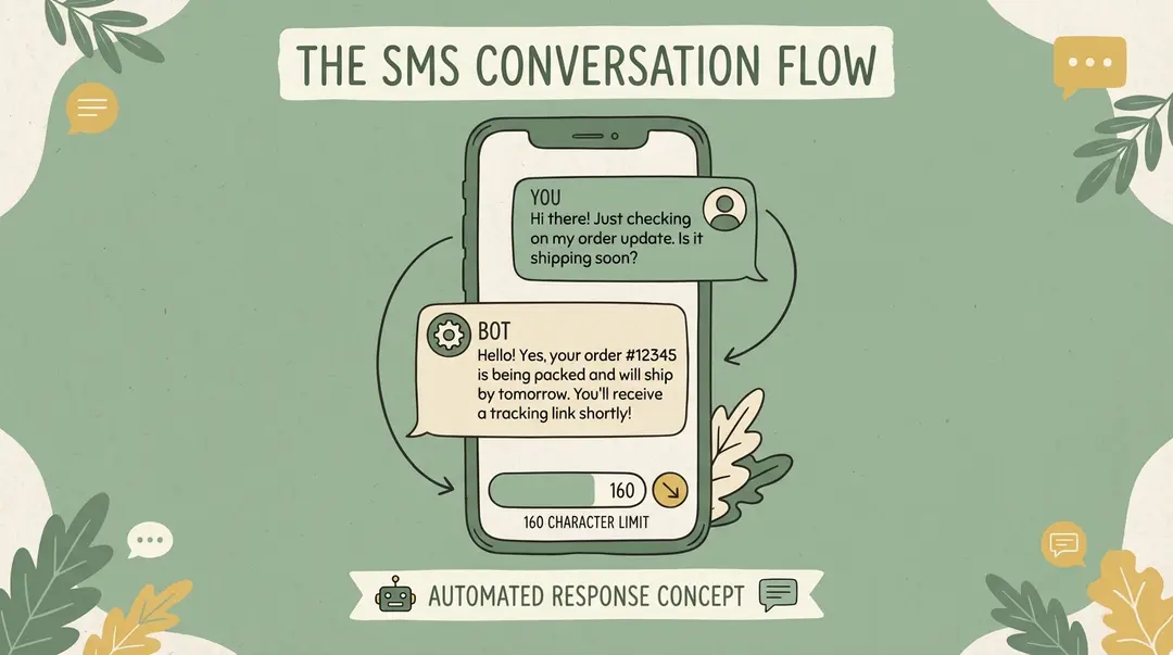 Mobile phone showing SMS marketing messages