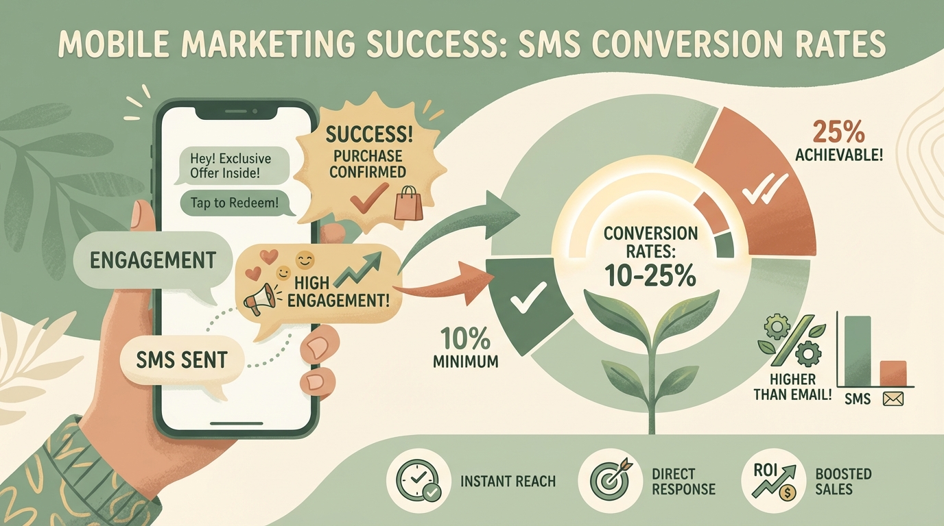 Mobile phone showing marketing notifications