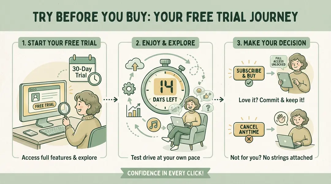 Store owner evaluating upsell app options